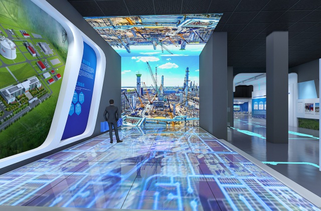 中國石油工程建設有限公司西南分公司
長春城市LNG應急調峰儲配站工業(yè)旅游展廳設計效果圖